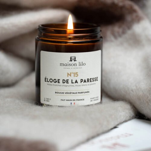 Bougie parfumée 140g (36h) Eloge de la paresse