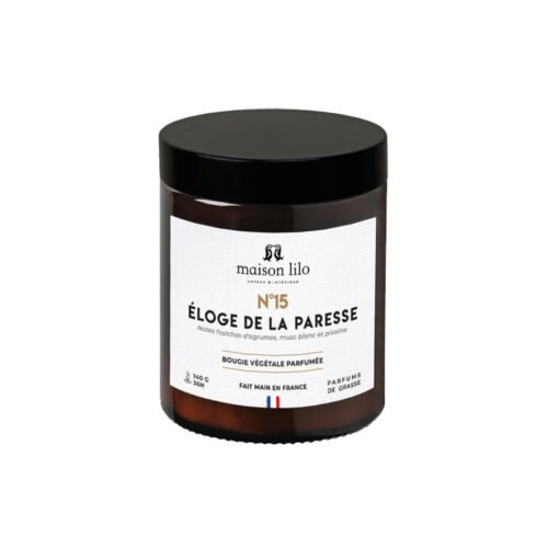 Bougie parfumée 140g (36h) Eloge de la paresse