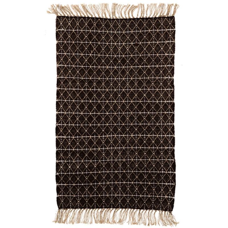 Tapis Tribal noir/naturel