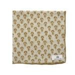 Lot de 2 serviettes "bloom" imprimées blockprint - lin/ocre