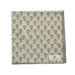 Lot de 2 serviettes "bloom" imprimées blockprint - lin/sauge