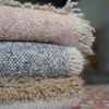 Plaid lin mélangé bouclette chiné – Image 4