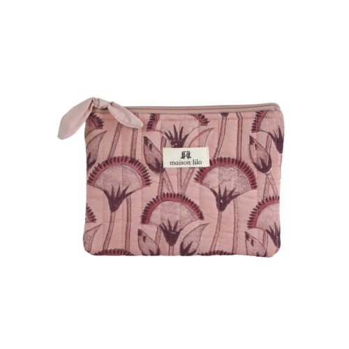 Pochette Papyrus rose lilas