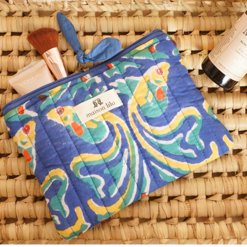 Pochette matelassée Fish