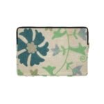 Pochette ordinateur Havana kantha vintage brodé Suzani, coloris doux - 1