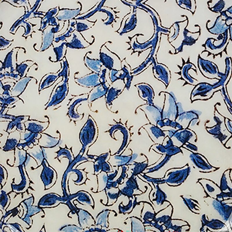 Plateau métal émaillé Ispahan, bordure dorée 15 x 25 cm – Image 4