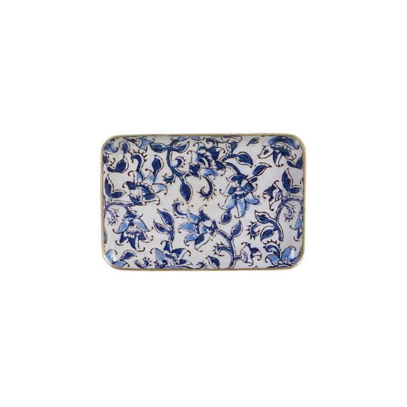 Plateau métal Ispahan bordure dorée – Image 2