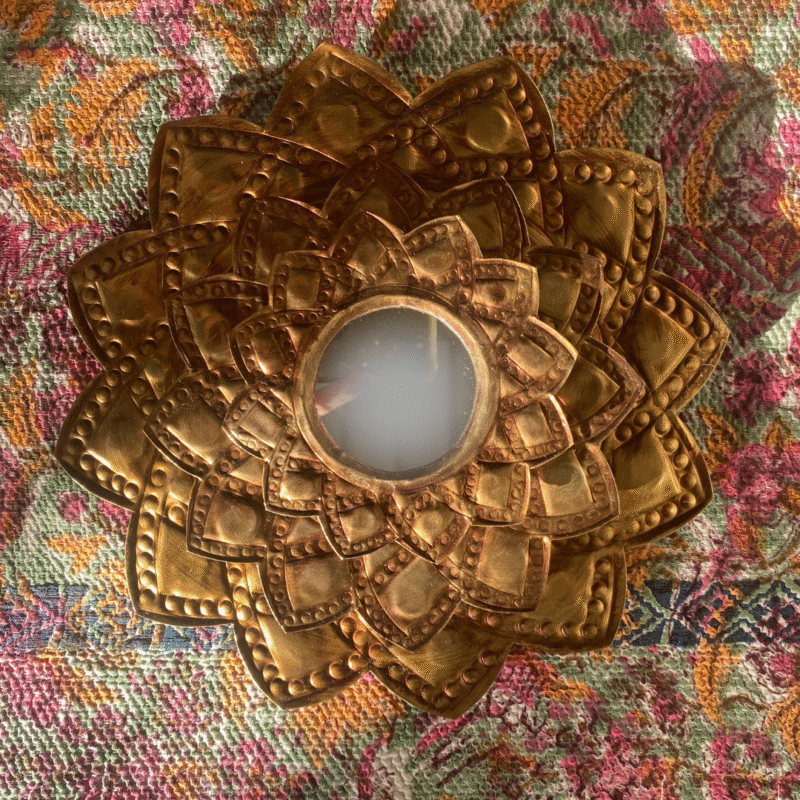 Miroir Soleil MM métal doré – Image 2