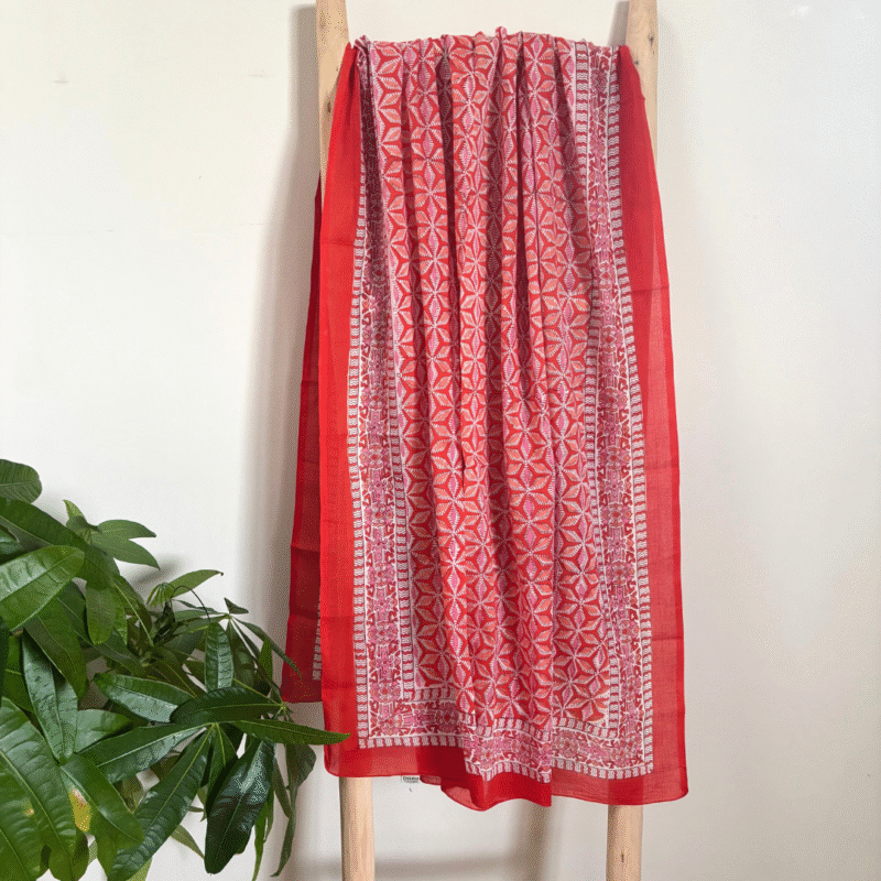 Paréo en voile de coton imprimé blockprint – Image 2