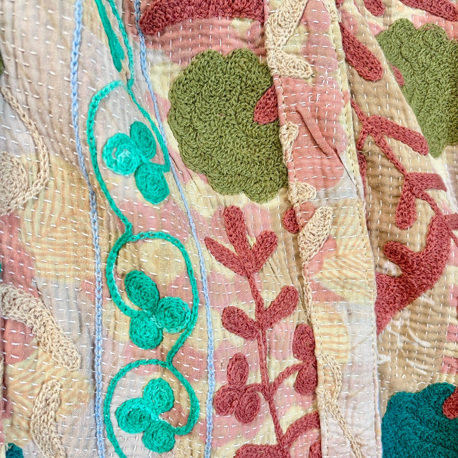 Grand sac cabas vintage Havana brodé Suzani #21 - pièce unique – Image 3