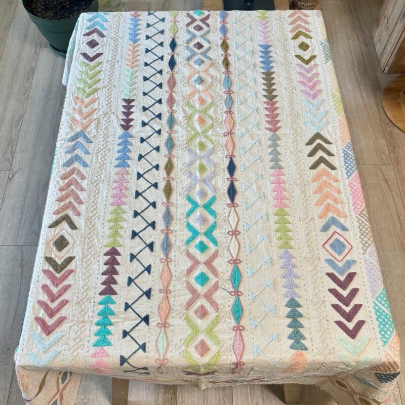 Tenture Suzani coton brodée main150 x 220 cm #1