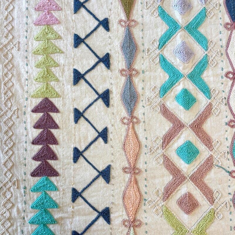 Tenture Suzani coton brodée main150 x 220 cm #1 – Image 2