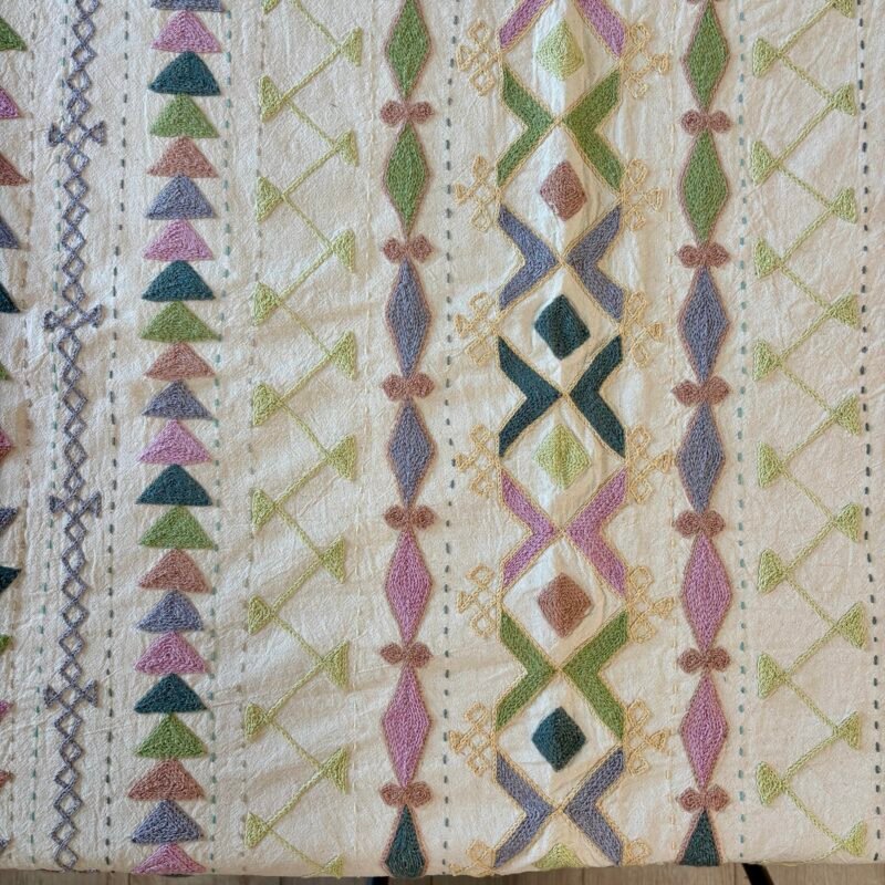 Tenture Suzani coton brodée main150 x 220 cm #4 – Image 3
