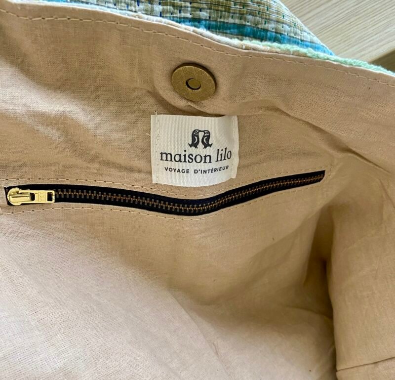 Sac cabas Havana brodé Suzani #20- pièce unique – Image 3