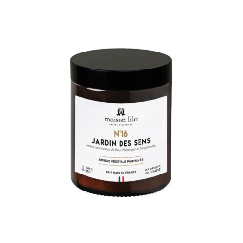 Bougie végétale parfumée N°16 Jardin des Sens- 140g