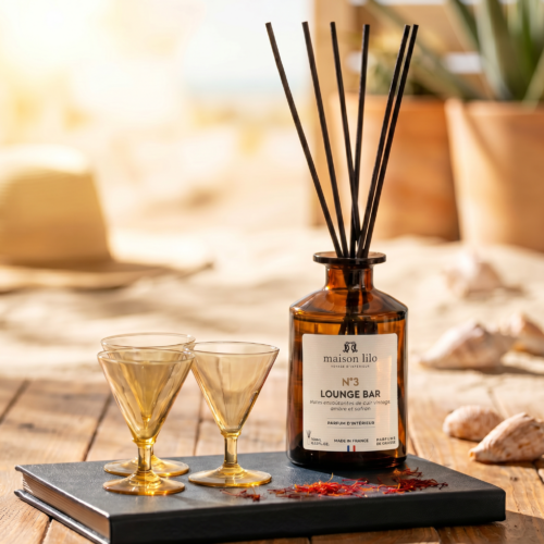 Parfum d'ambiance tiges de rotin N°3 Lounge Bar- 180 ml