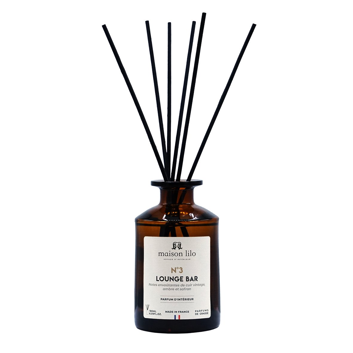 Parfum d'ambiance tiges de rotin N°3 Lounge Bar- 180 ml – Image 2