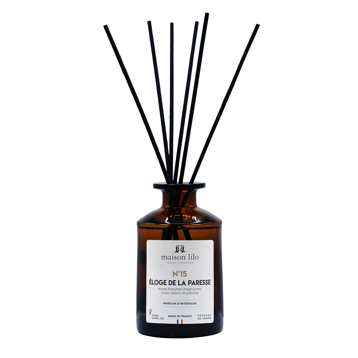 Parfum d'ambiance tiges de rotin N°15 Eloge de la paresse- 180 ml – Image 2