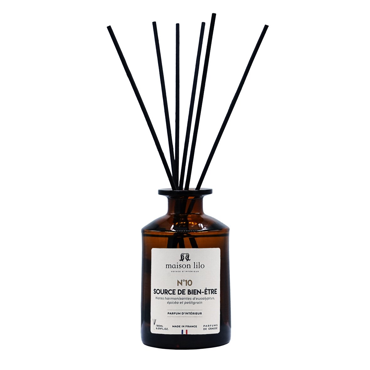 Parfum d'ambiance tiges de rotin N°10 Source de bien-être -180 ml – Image 2