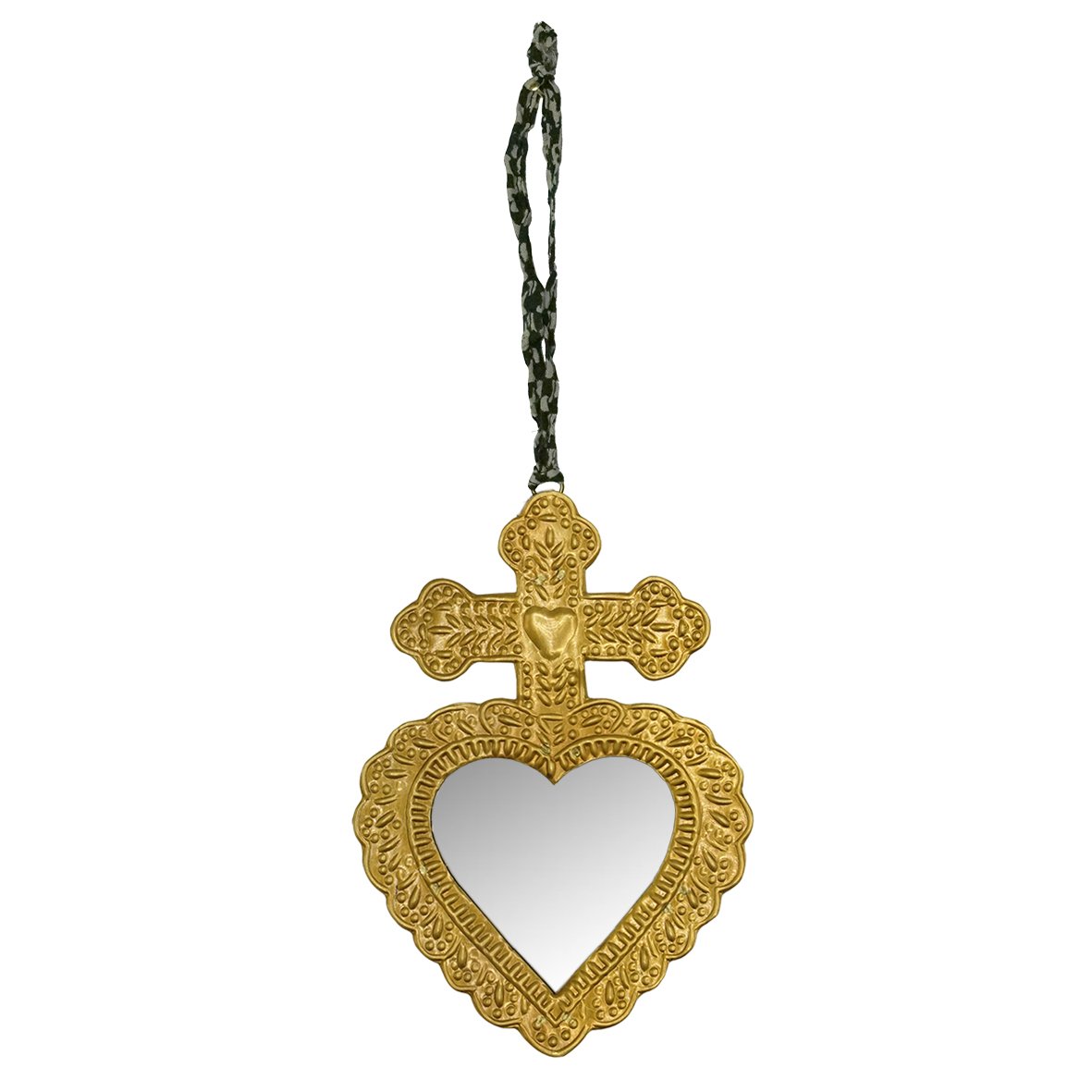 Miroir ex-voto Arles laiton antique