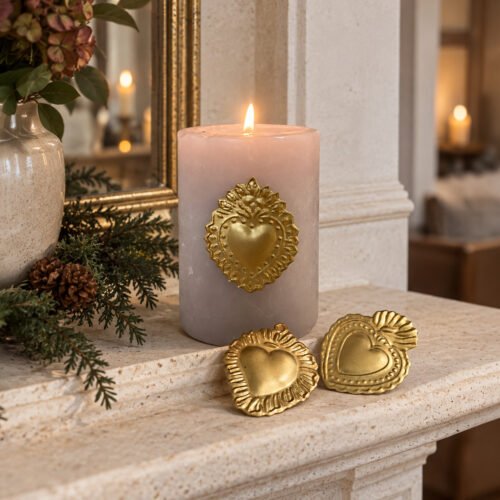 Clou décoratif- bijou de bougie ex-voto, 3 modèles assortis