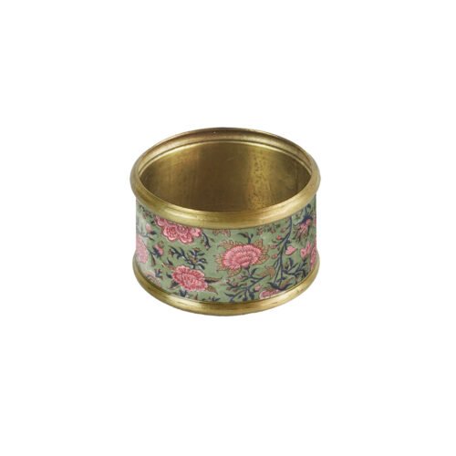 Lot de 2 Ronds de serviette laiton émaillé Chambord